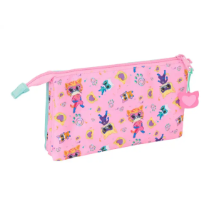 Bolso escolar portatodo safta triple superkitties 120x220x30 mm