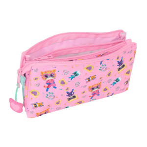 Bolso escolar portatodo safta triple superkitties 120x220x30 mm