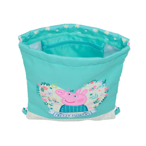 Saco plano safta junior peppa pig pretty flowers 340x260x10 mm