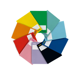 Libreta liderpapel smart a5 plus 32 hojas 75gr cuadro 3mm con margen colores surtidos