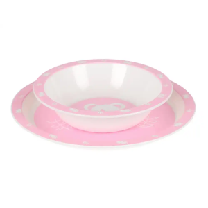 Set de platos cubiertos y vaso safta preescolar 260x260x90 mm