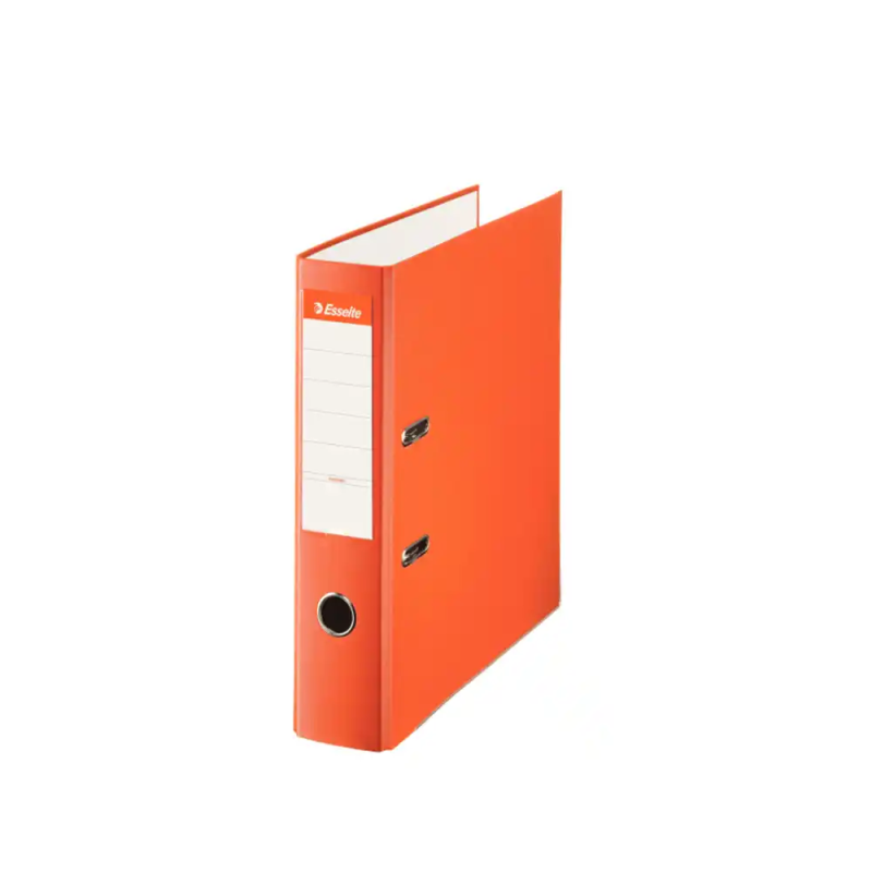Archivador de palanca esselte carton forrado din a4 lomo 75 mm con rado color naranja