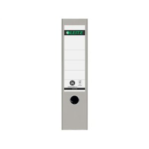 Archivador de palanca leitz co2 neutral carton jaspeado 180 din a4 lomo 80 mm color gris