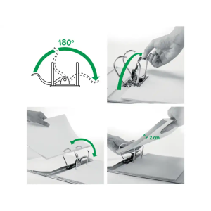 Archivador de palanca leitz active solid polyfoam 180 din a4 lomo 82 mm color verde