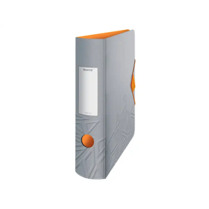 Archivador de palanca leitz active urban chic polyfoam 180 din a4 lomo 82 mm color gris