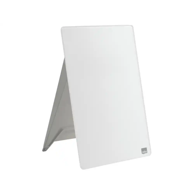 Atril sobremesa nobo pizarra cristal borrado en seco color blanco 216x297 mm