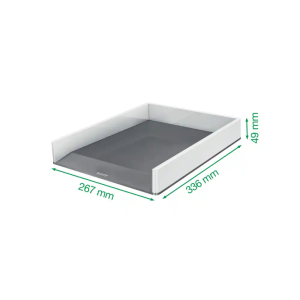 Bandeja sobremesa plastico leitz wow dual blanco/fucsia 267x49x336 mm