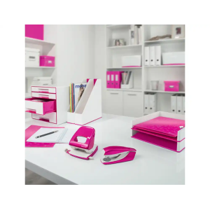Bandeja sobremesa plastico leitz wow dual blanco/fucsia 267x49x336 mm