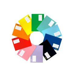 Libreta liderpapel smart a5 plus apaisado 32 hojas 75gr cuadro 6 mm con margen colores surtidos