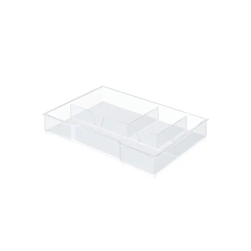Bandeja organizadora leitz wow para bucs de cajones color transparente 245x165x33 mm