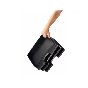 Bandeja sobremesa plastico leitz plus standard apaisada color negro 363x273x70 mm