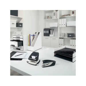 Fichero cajones de sobremesa leitz wow desk cube 1 cajon grande y 4 pequeños color blanco/negro