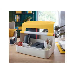 Caja de almacenamiento leitz cosy carry box color amarillo 367x214x196 mm