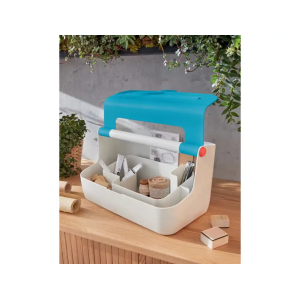 Caja de almacenamiento leitz cosy carry box color azul 367x214x196 mm