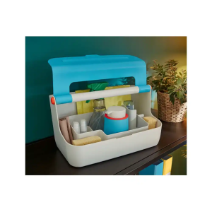 Caja de almacenamiento leitz cosy carry box color azul 367x214x196 mm