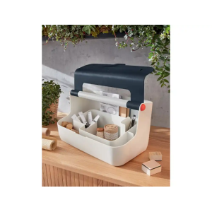 Caja de almacenamiento leitz cosy carry box color gris 367x214x196 mm