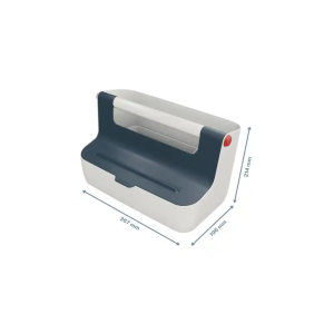 Caja de almacenamiento leitz cosy carry box color gris 367x214x196 mm