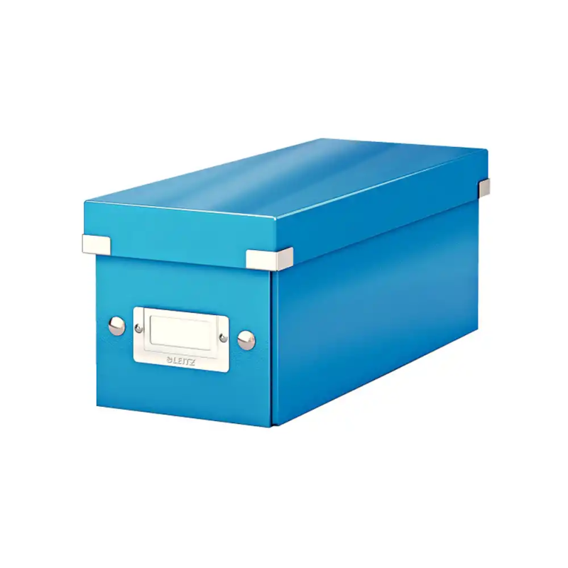 Caja de almacenamiento leitz click&store cd box color azul 143x147x352 mm