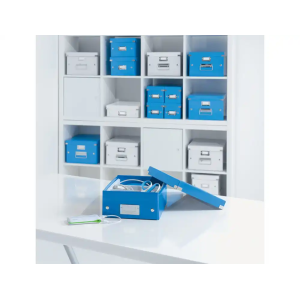 Caja de almacenamiento leitz click&store cd box color azul 143x147x352 mm