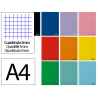 Libreta liderpapel smart a4 48 hojas 75gr cuadro 5mm con margen colores surtidos