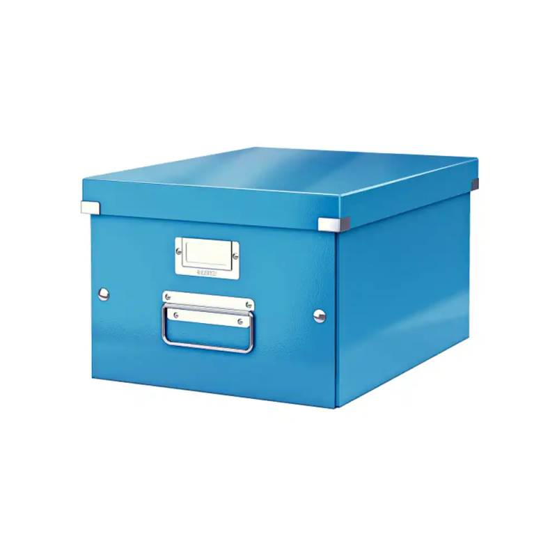 Caja de almacenamiento leitz click&store mediana color azul 281x200x369 mm
