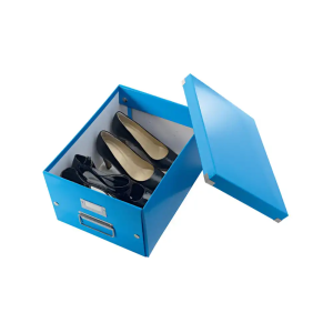 Caja de almacenamiento leitz click&store mediana color azul 281x200x369 mm
