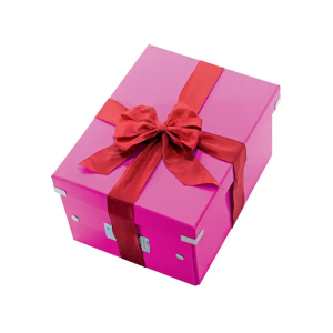 Caja de almacenamiento leitz click&store mediana color fucsia 281x200x369 mm