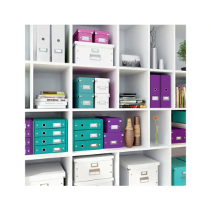 Caja de almacenamiento leitz click&store mediana color turquesa 281x200x369 mm