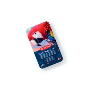 Lapices de colores derwent chromaflow caja metalica 24 unidades colores surtidos
