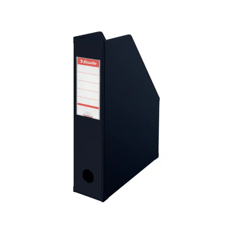 Caja archivador de palanca esselte vivida din a4 plastico encolado pvc lomo 75 mm color negro