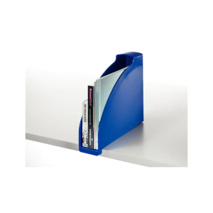 Revistero leitz plus plastico lomo 70 mm color azul 78x300x278 mm