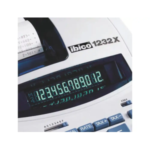 Calculadora ibico 1232x impresora pantalla fluor papel 57 mm 12 digitos impresion bicolor