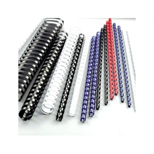 Canutillo gbc plastico 25 mm color negro caja de 50 unidades