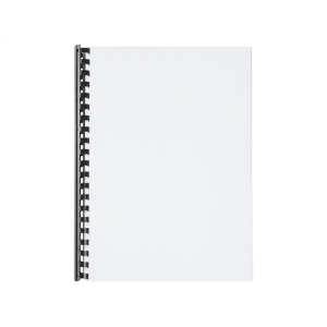 Canutillo gbc plastico ovalado 32 mm color negro caja de 50 unidades
