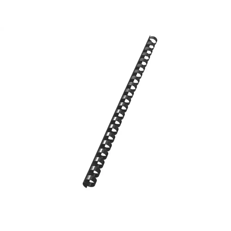Canutillo leitz combid plastico 12 mm 105 hojas color negro caja de 100 unidades