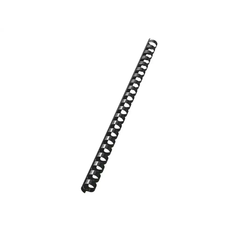 Canutillo leitz combid plastico 14 mm 125 hojas color negro caja de 100 unidades
