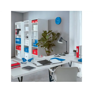 Carpeta leitz wow plastico rigido din a4 con pinza superior color azul