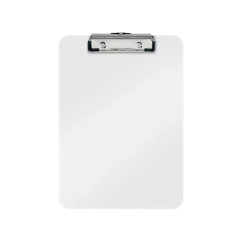 Carpeta leitz wow plastico rigido din a4 con pinza superior color blanco