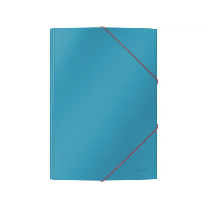 Carpeta leitz cosy gomas tres solapas din a4 carton color azul