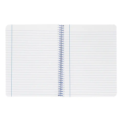 Cuaderno espiral liderpapel a4 wonder tapa plastico 80h 90gr rayado horizontal con margen color amarillo