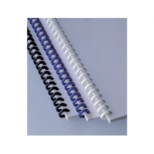 Canutillo gbc ibiclick plastico negro 8 mm caja de 50 unidades