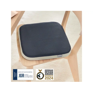 Cojin de asiento leitz active wobble con funda color gris oscuro