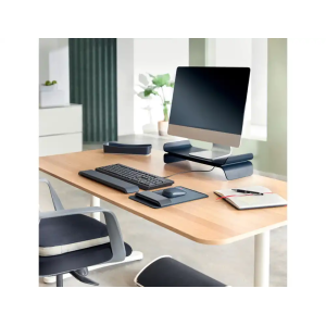 Cojin de asiento leitz active wobble con funda color gris oscuro
