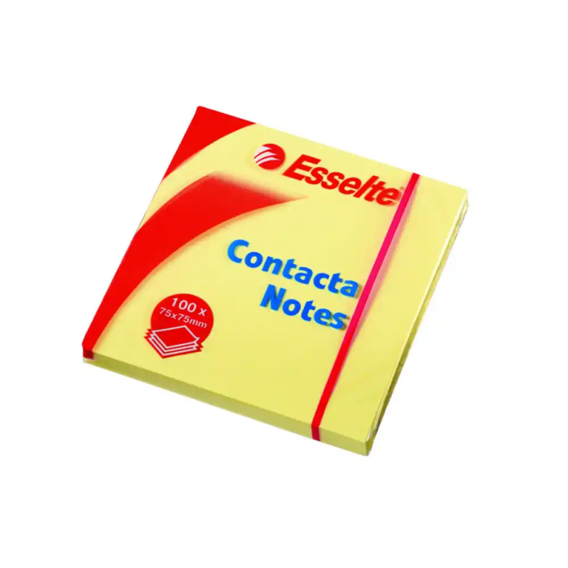 Bloc de notas adhesivas quita y pon esselte 75x75 mm con 100 hojas