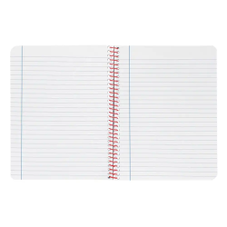 Cuaderno espiral liderpapel a4 wonder tapa plastico 80h 90gr rayado horizontal con margen color naranja