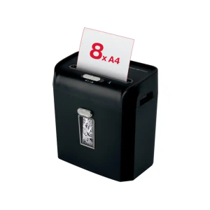 Destructora de documentos rexel promax qs rps812 p2 capacidad de corte 8 hojas destruye grapas clips y