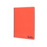 Cuaderno espiral liderpapel a4 wonder tapa plastico 80h 90gr rayado horizontal con margen color rojo