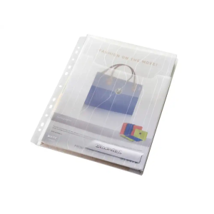Funda multitaladro leitz polipropileno 200 mc transparente con fuelle din a4 bolsa de 3 unidades