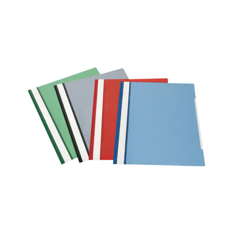 Carpeta dossier fastener esselte mod.126 din a4 pvc mecanismo metalico color azul marino caja de 50 unidades