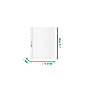 Funda multitaladro leitz recycle din a5 6 taladros polipropileno 100 mc piel de naranja con refuerzo bolsa de